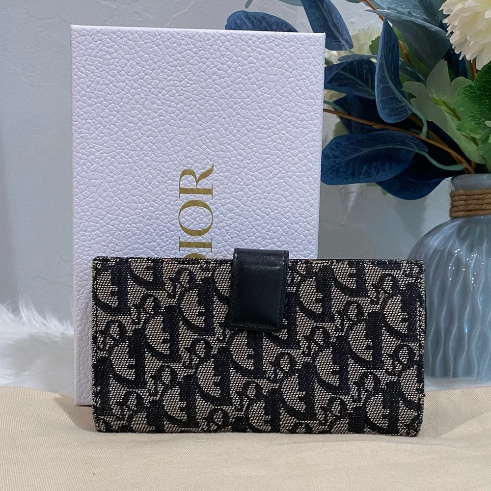 Dior Black and Cream Wallet